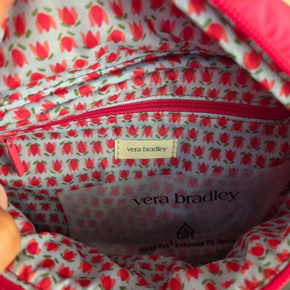 Vera Bradley Large Belt Bag Peacock Pink Quilted Ultralight Fanny Pack New